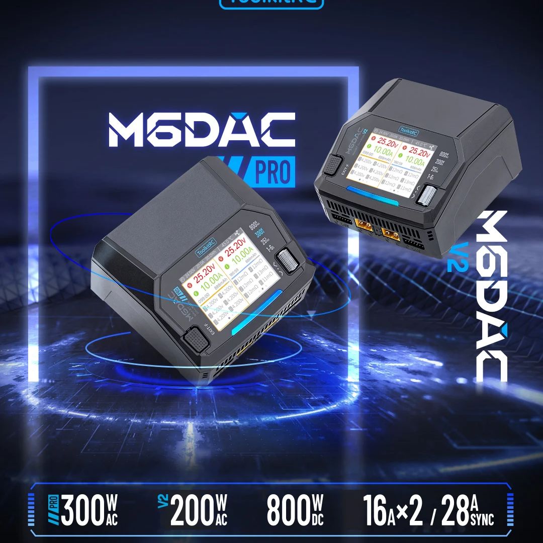 Toolkitrc M6Dac Smart Charger - Carregador e Descarregador Inteligente de Baterias