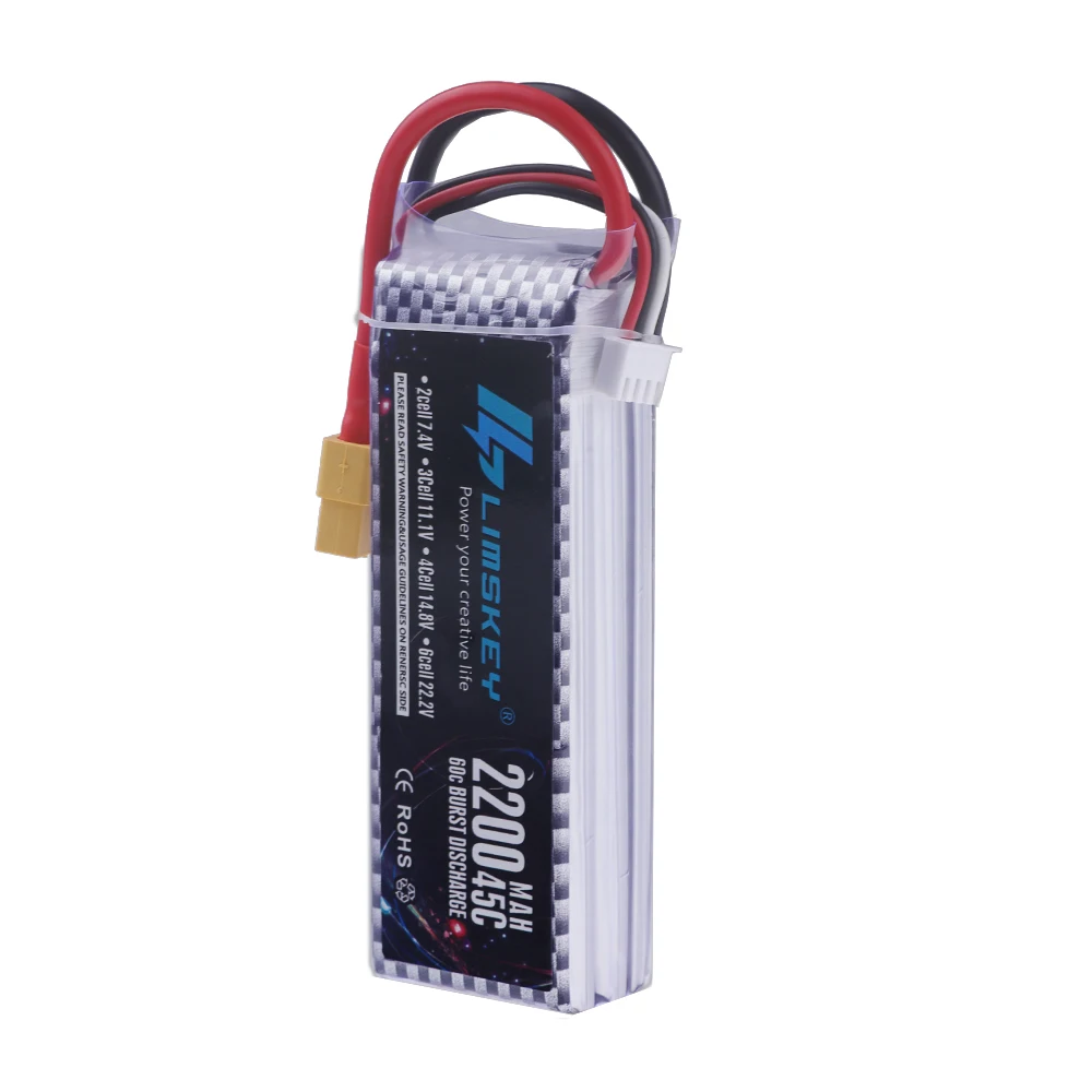 Bateria lipo 2s 3s 4S 6s 7.4v  - 4S Lipo Battery 14.8V 6000Mah avaliação e preço