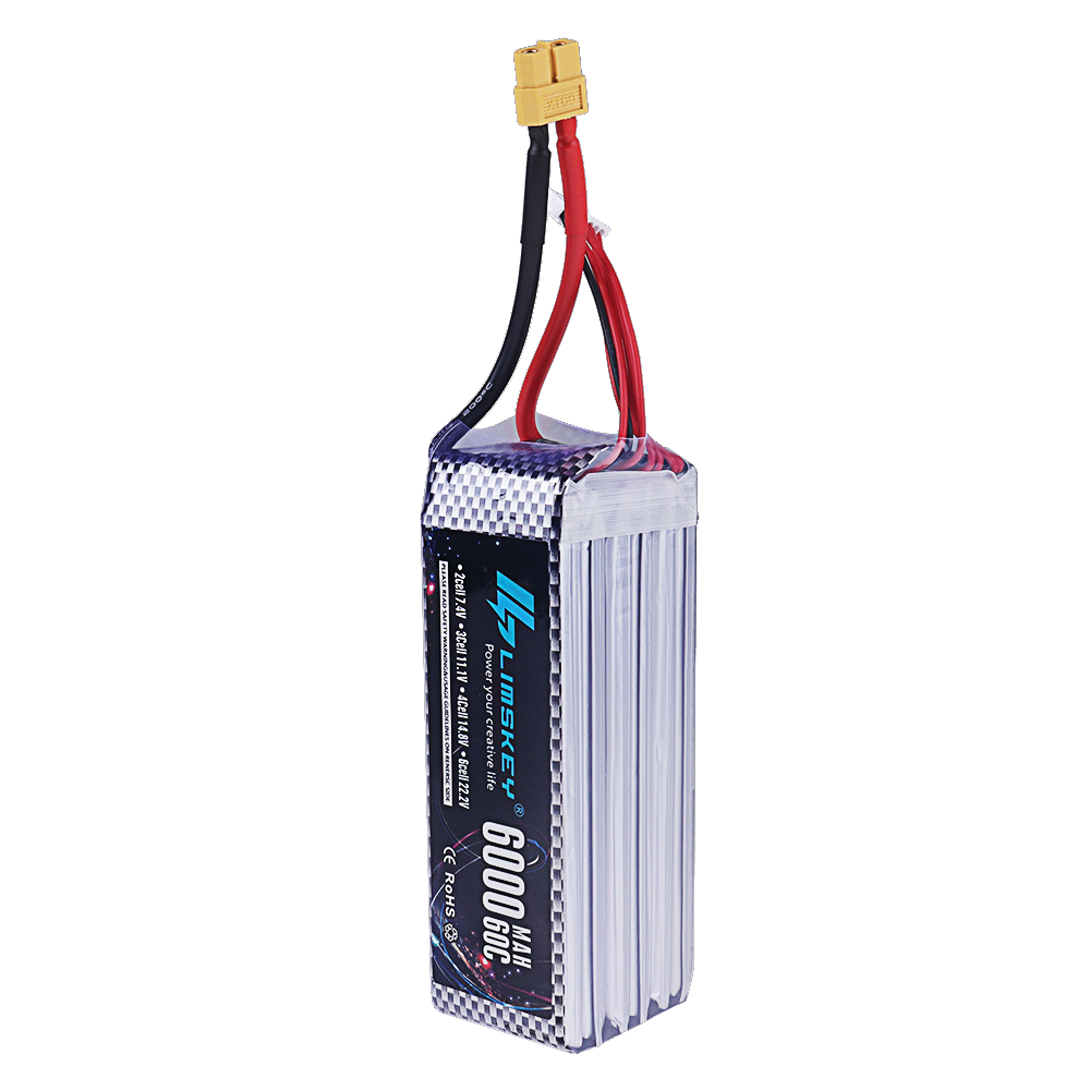 Bateria LiPo 6000mAh 60C 7.4V  - 4S Lipo Battery 14.8V 6000Mah avaliação e preço