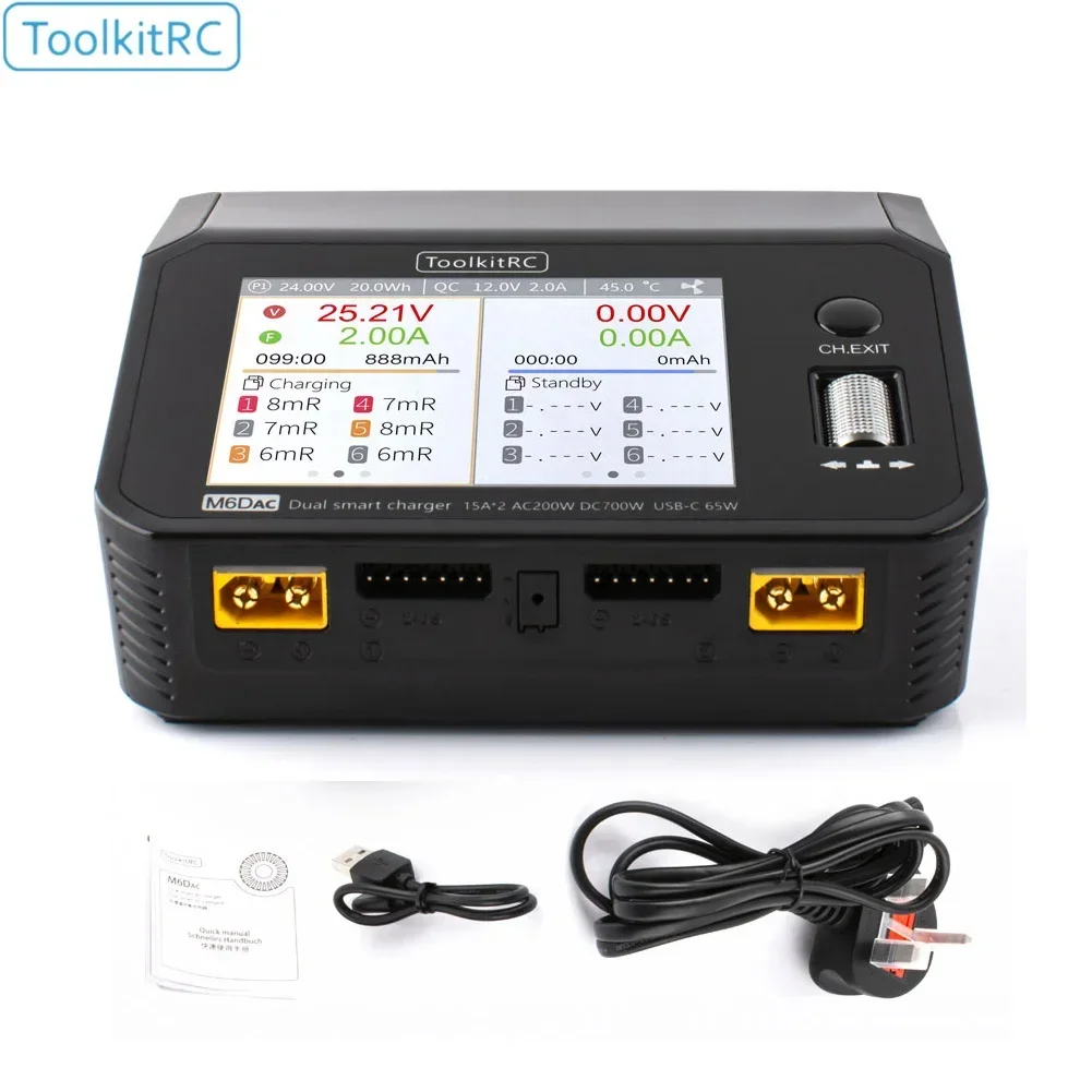 ToolkitRC M6DAC Carregador e D - Toolkitrc M6Dac Smart Charger avaliação e preço